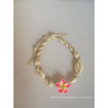 Shangjie OEM tobillera Hand-woven clay flower sea shell anklet braided gold rope and bracelets women anklets